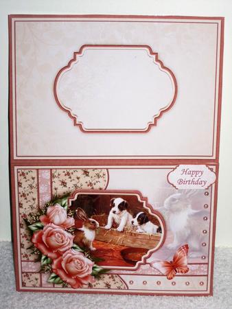 Insert for Hello Bunny & Puppies Decoupage Sheet by Wayne Swan