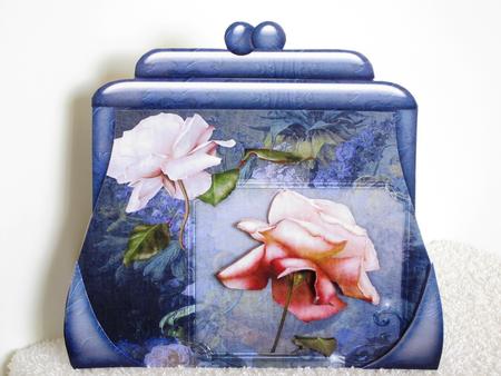 Handbag Shape Card Rose 2 by Wayne Swan