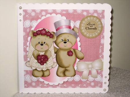 Wedding Teddies Decoupage Mini Kit by Wayne Swan