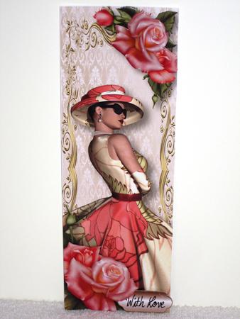 Large Dl Race Day Chic & Pink Roses by Wayne Swan