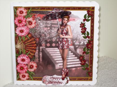 Oriental Parasol Lady Mini Kit by Wayne Swan