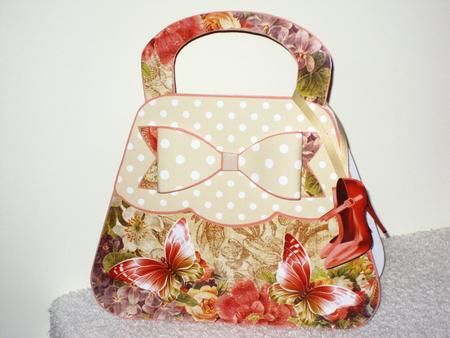New Size! Vintage Style Handbag Shaped Card Kit by Wayne Swan