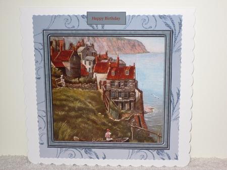 Robin Hood Bay Card with Stackers by Wayne Swan