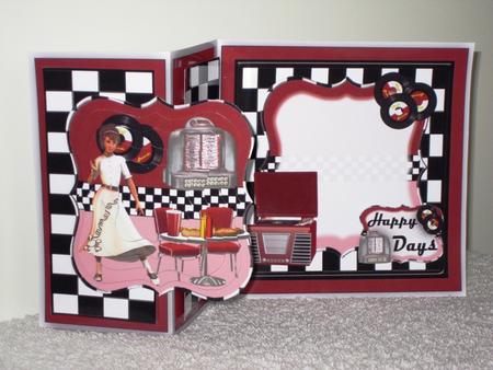 Happy Days Diner Fold Back Mini Card Topper Kit by Wayne Swan