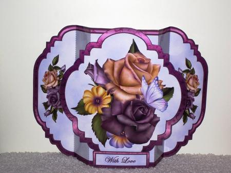 Easy Pop-out Card 'heritage Roses' by Wayne Swan