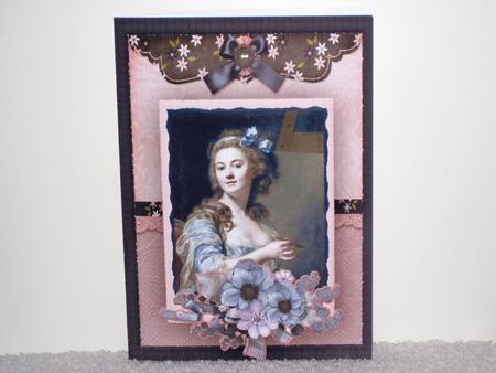 A5 Vintage Cardtopper with Insert Smile by Wayne Swan