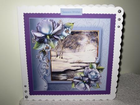 Winter Storm in the Woods Card by Wayne Swan