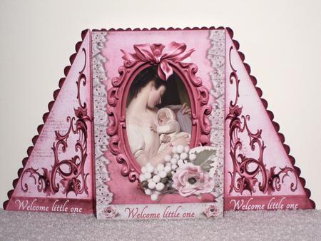 Pop Out Card Welcome Pink by Wayne Swan