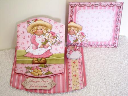 Easel Topper Card Girl by Wayne Swan