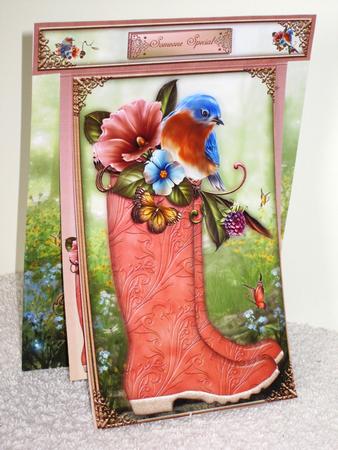 Peach Wellington Boots by Wayne Swan