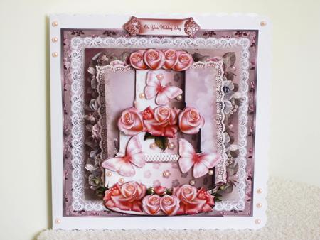 The Wedding Cake Card Front Kit by Wayne Swan