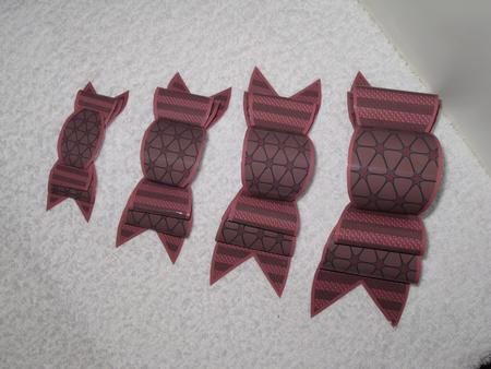 4 Triple Bows Mini Kit - Brown Stars and Stripes by Wayne Swan