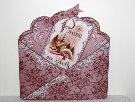 Peace on Earth Lace Cross Faux Pocket Cf Mini Kit by Wayne Swan