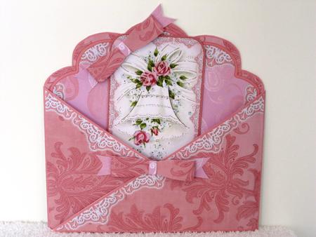 White Wedding Bell Lace Cross Faux Pocket Cf Mini Kit by Wayne Swan