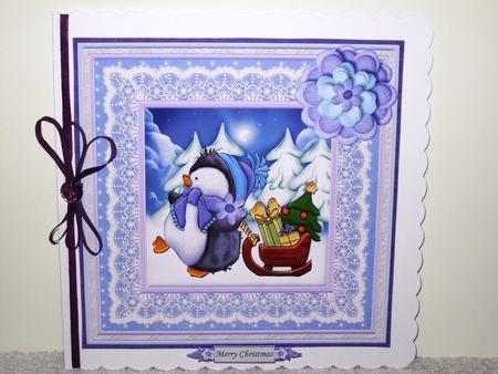 Christmas Percy's Present 8x8 Mini Kit & Decoupage by Wayne Swan