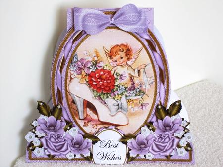 Shoe Fairy Lilac Special Large Oval Card Mini Kit by Wayne Swan