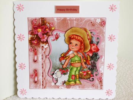 Picnic Time Card with Decoupage by Wayne Swan