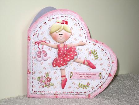 Life?s a Merry Dance! Heart Shaped Fold Card Kit by Wayne Swan