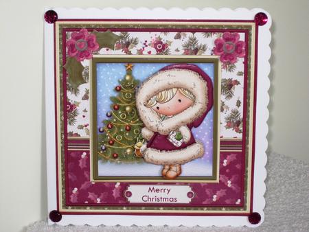Snuggle Up Izzy Christmas 7x7 Mini Kit & Decoupage by Wayne Swan