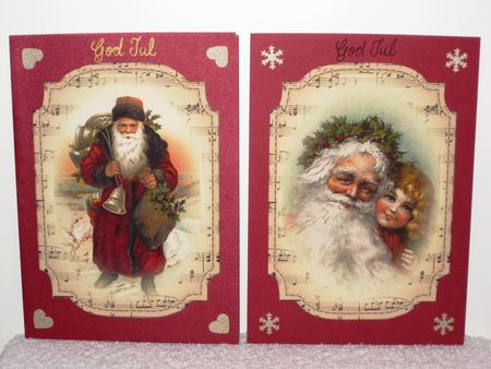 2 Shaped Sheet Music Christmas Toppers - Santa by Wayne Swan
