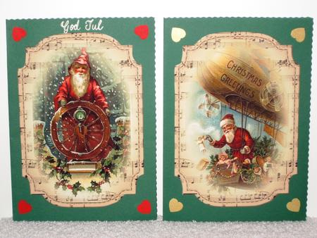 2 Shaped Sheet Music Christmas Toppers - Transport - Male by Wayne Swan