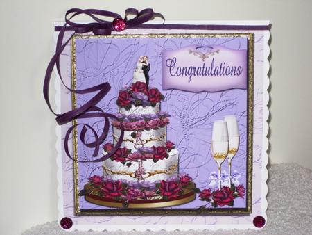 Pink and Mauve Wedding Cake by Wayne Swan