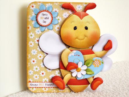 Always Bee Happy Shaped Fold Card Kit by Wayne Swan