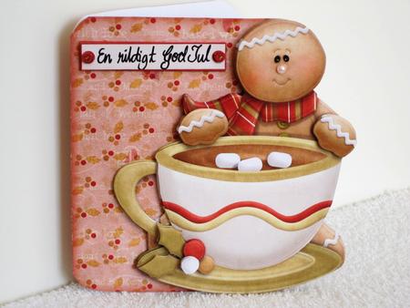 A Cup of Good Cheer Shaped Fold Card Kit by Wayne Swan