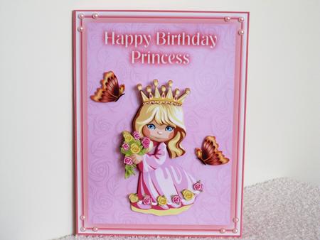Little Princess Birthday Topper & Decoupage by Wayne Swan