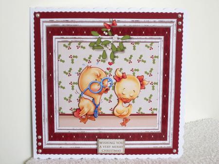 7.5 x 7.5 Card Topper Christmas Love by Wayne Swan