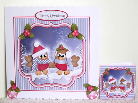 Mr and Mrs Robin Christmas Topper Mini Kit by Wayne Swan