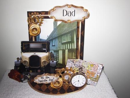 Giant Easel Tableau 3D Card Kit - Vintage Car by Wayne Swan