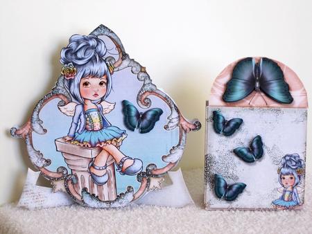 Card with Stand and Minibag Little Angel by Wayne Swan