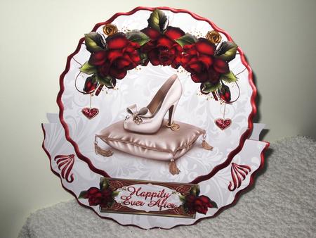 Red and White Wedding Rocker by Wayne Swan