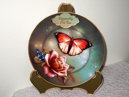 Autumn Rose - Plate Card and Stand Mini-kit by Wayne Swan