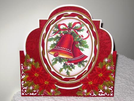 Red Bells Shaped Over 3D Mini Card Kit by Wayne Swan