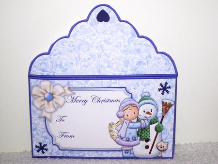 Christmas Money Wallet Snowman Hugs by Wayne Swan