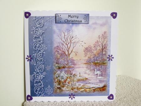 Watercolour Frosty Christmas Morning by Wayne Swan