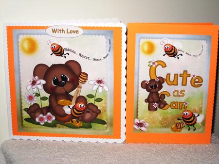 Beary Bee Quick Topper Insert and Verse by Wayne Swan