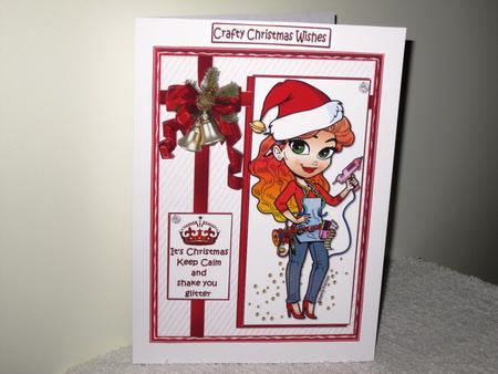Its Christmas Shake Your Glitter Quick Card by Wayne Swan