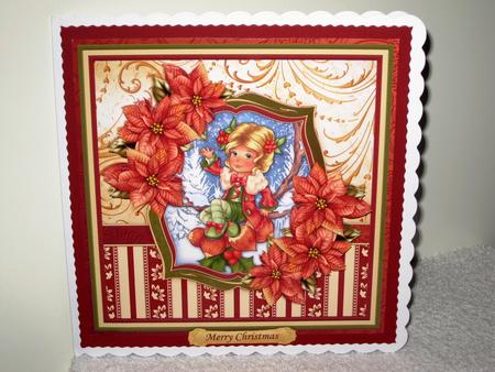 Winter Hazel Christmas 8x8 Mini Kit with Decoupage by Wayne Swan