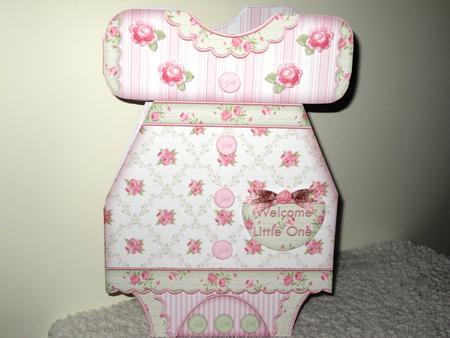 Baby Girl Dress Shaped Card Mini Kit by Wayne Swan