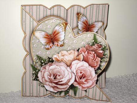 Shabby Chic Roses All in One Over the Edge by Wayne Swan