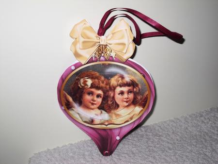 Christmas Bauble Card Double-sided Mini-kit-christmas Girls by Wayne Swan