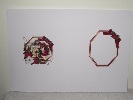 Vintage Christmas Lets Hang the Stocking Pyramid Insert by Wayne Swan