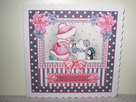 Cute the Giving of the Presents Card Front Kit by Wayne Swan