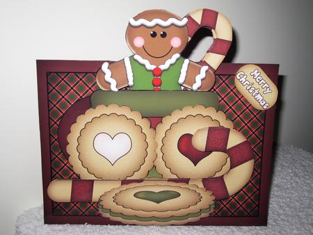 Gingerbread Yum Over the Edge Mini Kit Card Topper by Wayne Swan