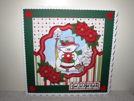 Snowman Hugs Pyramid by Wayne Swan