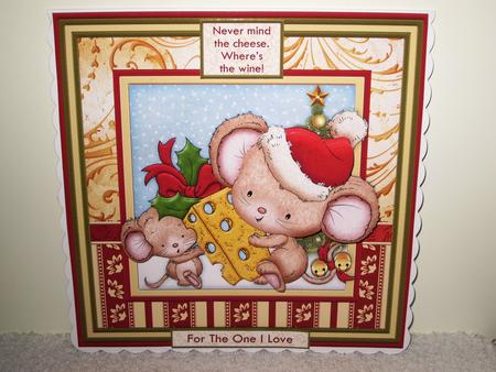 Never Mind the Cheese Wheres the Wine Christmas Mini Kit by Wayne Swan