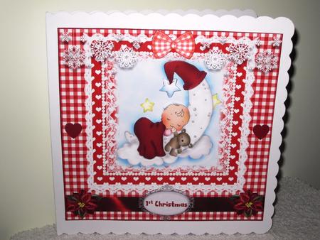 Baby Moon 1st Christmas Topper by Wayne Swan
